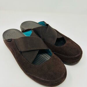 Women’s Crocs Brown Genuine Suede Slip-On Shoes